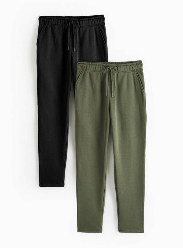 Straight Leg Joggers 2 Pack M